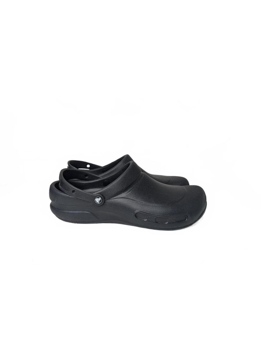 Crocs Bistro Black Work Clogs Slip-Resistant Food Service Shoes Size 13